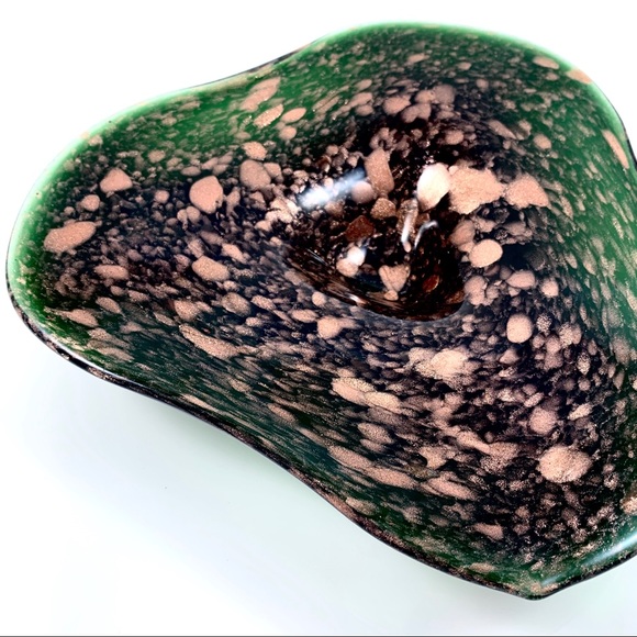 Antique Other - Venetian blown glass gold universe ashtray